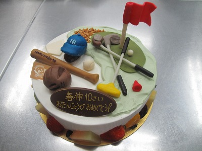 野球とゴルフ オーダーケーキ 神戸岡本の洋菓子 オーダーケーキ販売 お菓子教室 L Atelier De Massa ラトリエ ドゥ マッサ